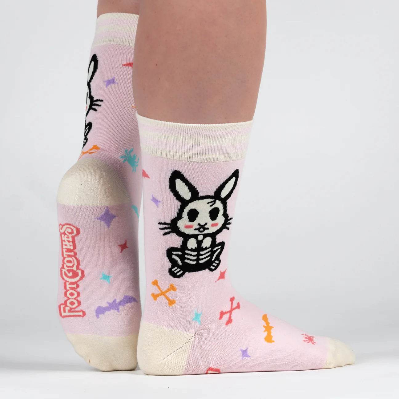 Skelly Bunny Crew Socks