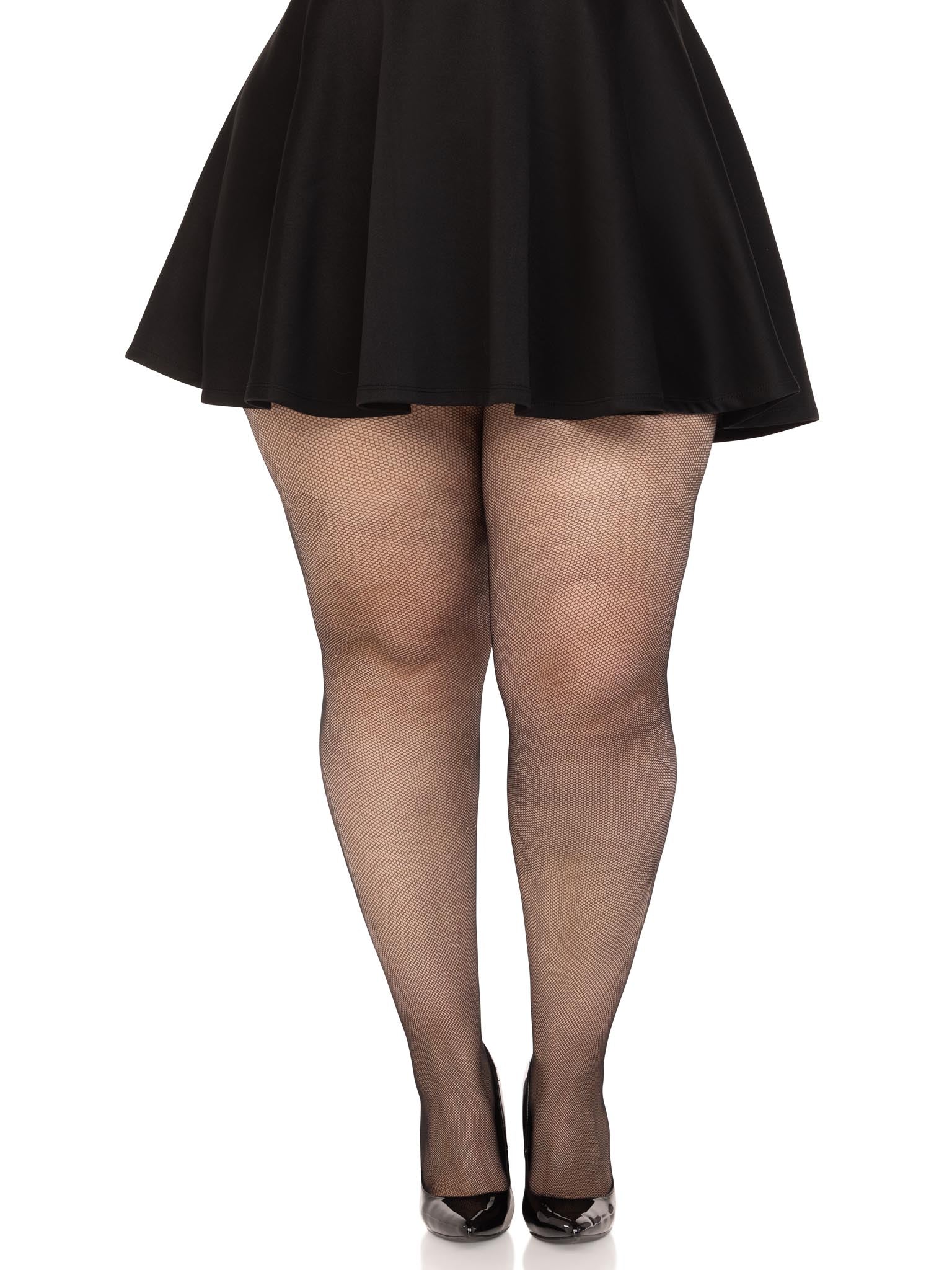 Micro Net Tights - Black - PLUS