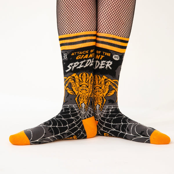 Attack of the Giant Spider Crew Socks
