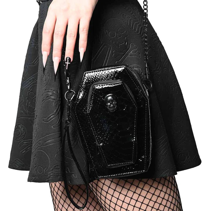 Coffin Mini Crossbody Skull Purse