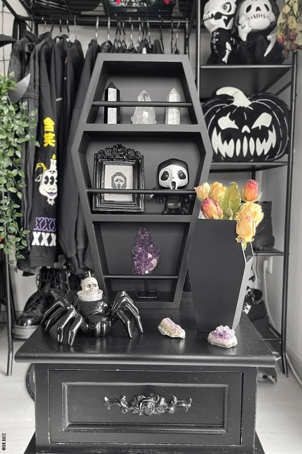Coffin Makeup Organizer Set