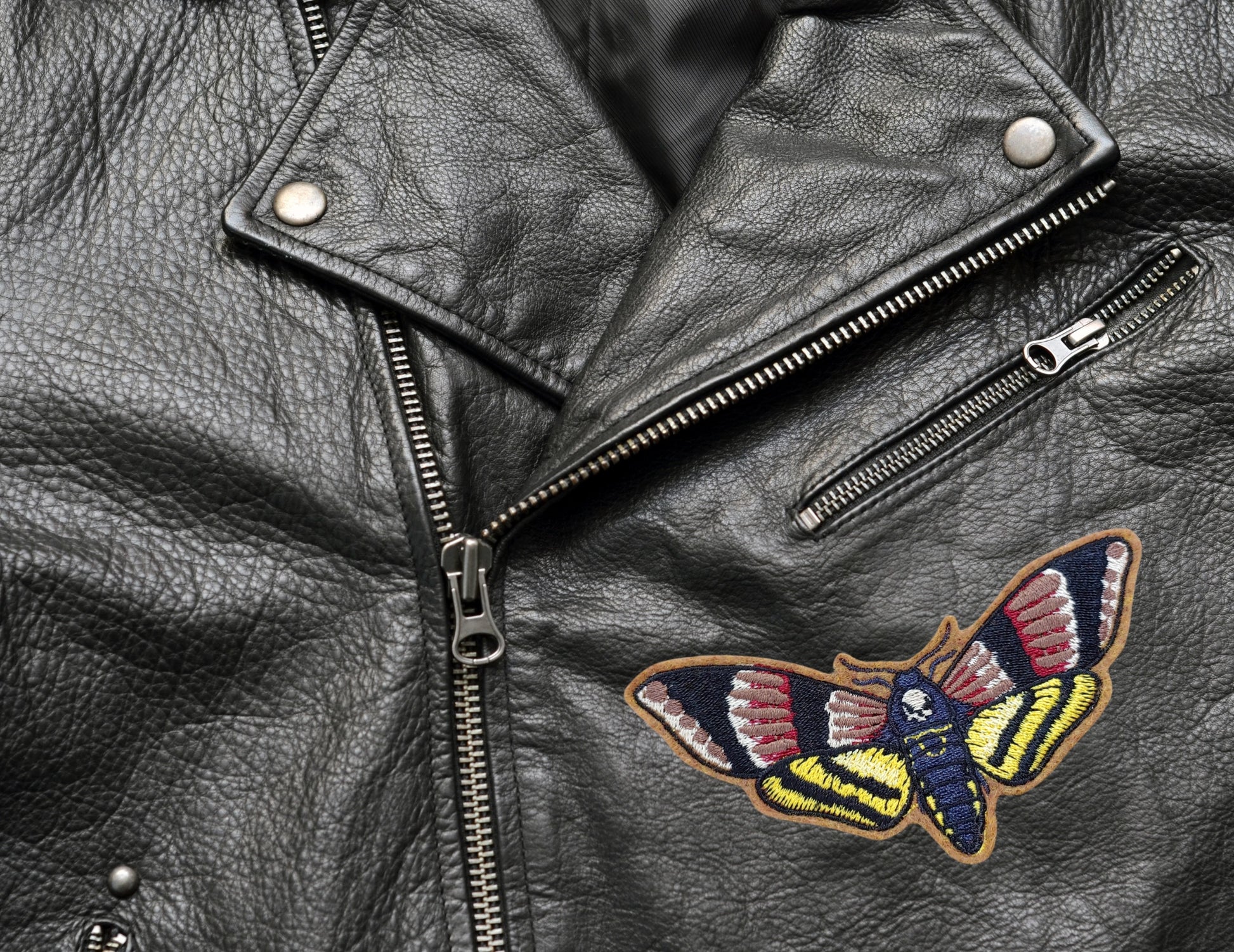 Death Head Hawkmoth Embroidered Iron On Patch