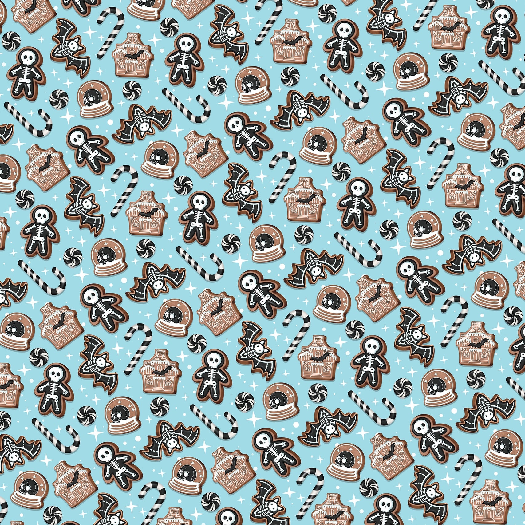 Gingerbread Skeleton Man Gift Wrapping Paper