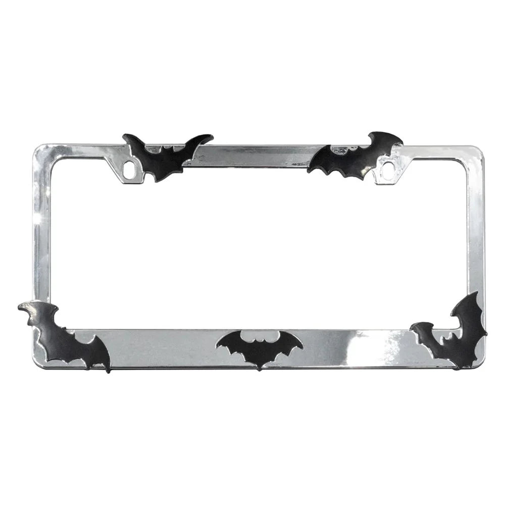 Bat License Plate Frame - Chrome