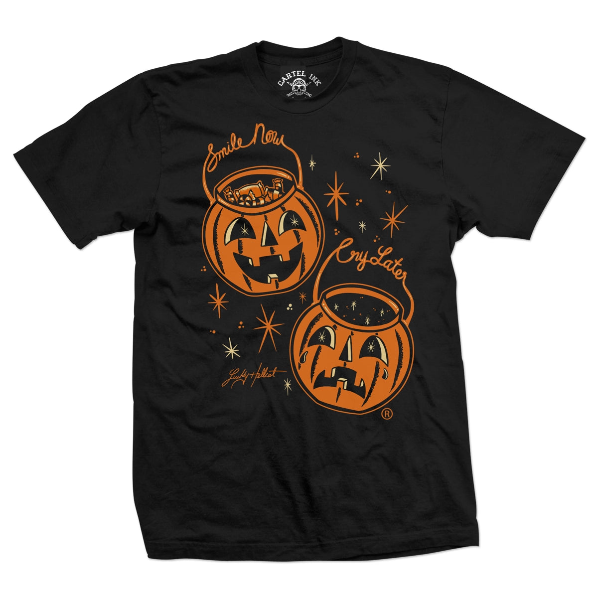 Lucky Hellcat Smile Now Cry Later - Unisex Tee