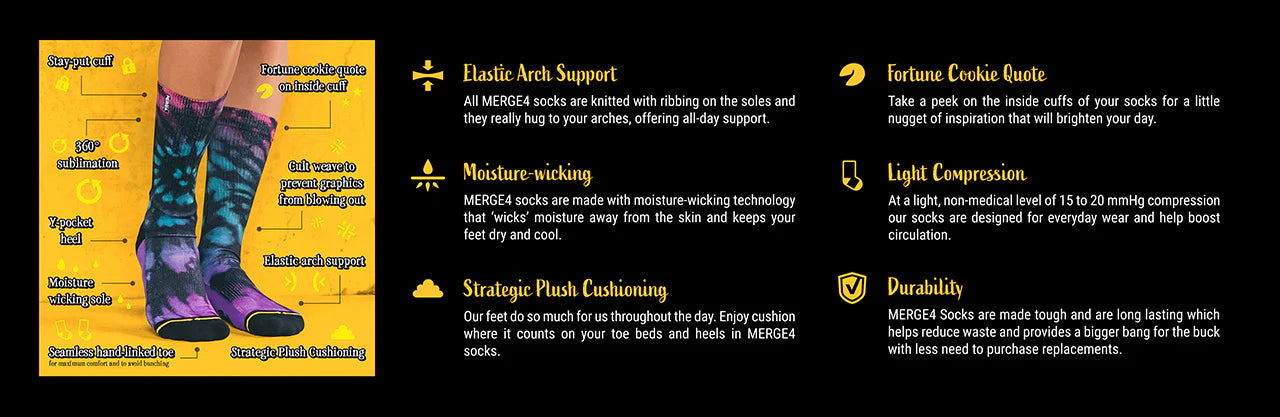 DEVO Bombs Away Crew Sock