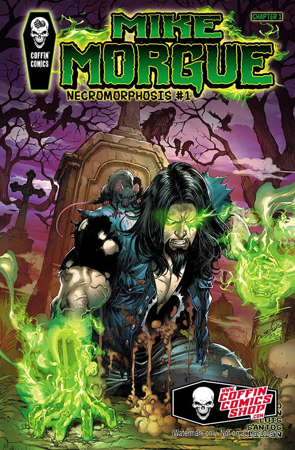 Mike Morgue: Necromorphosis - Green Foil Cover