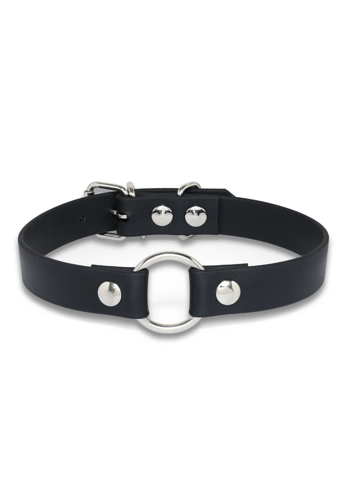Silver Hardware Slave Vegan Choker