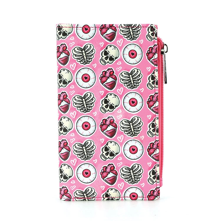Ribcages and Hearts Wallet in Vinyl