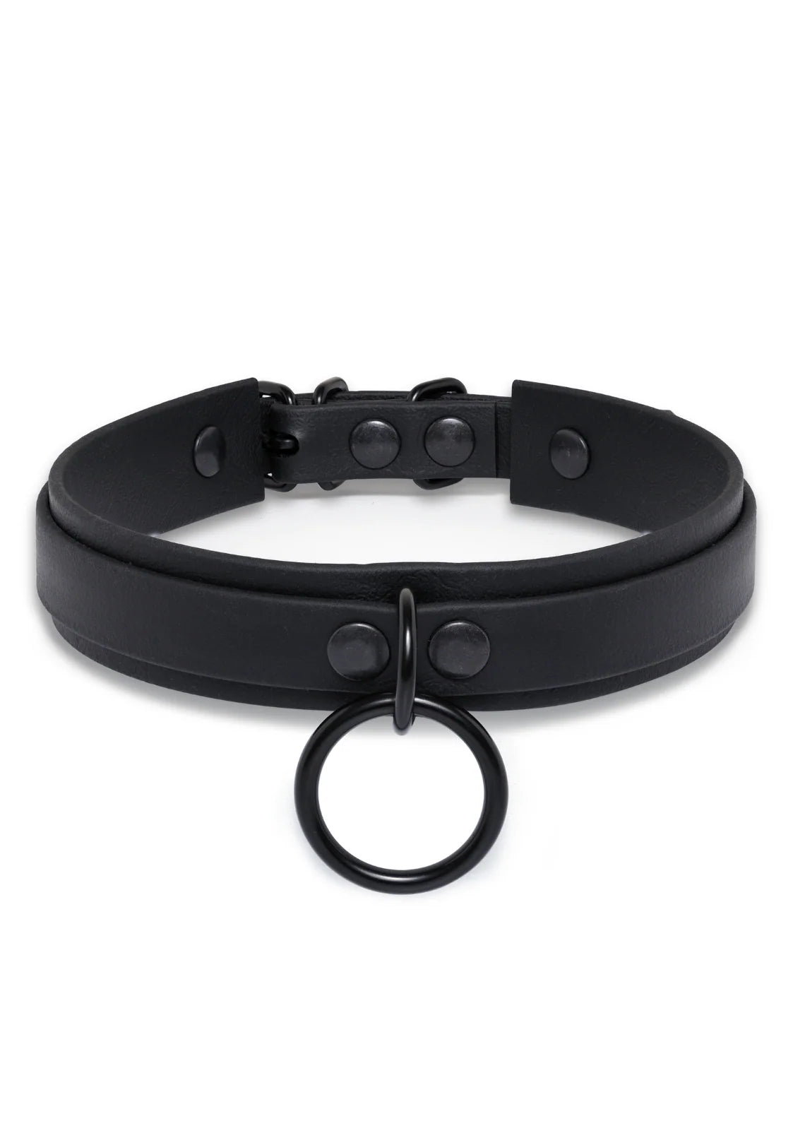Black Hardware Slave Vegan Choker