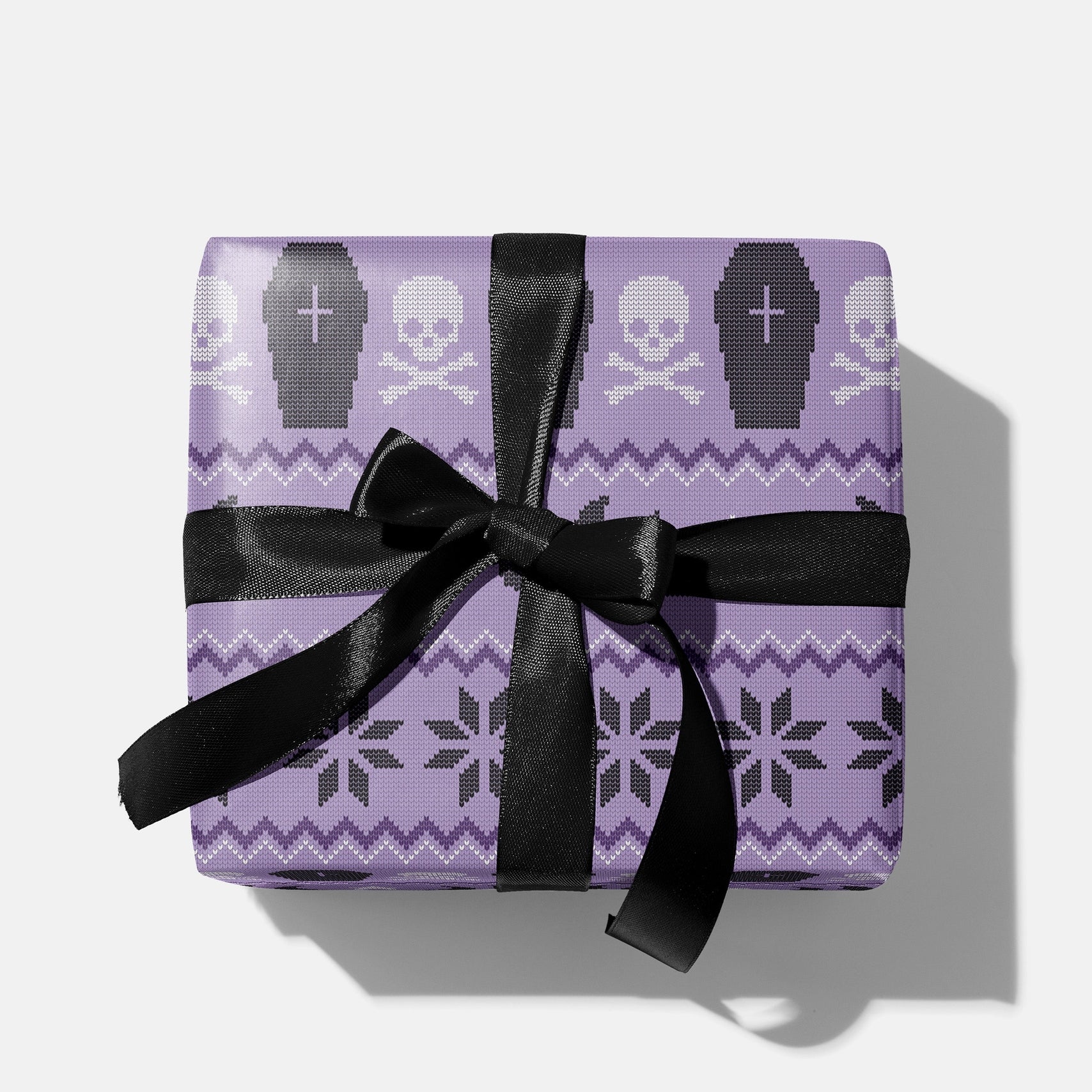 Spooky Holiday Sweater Wrapping Paper