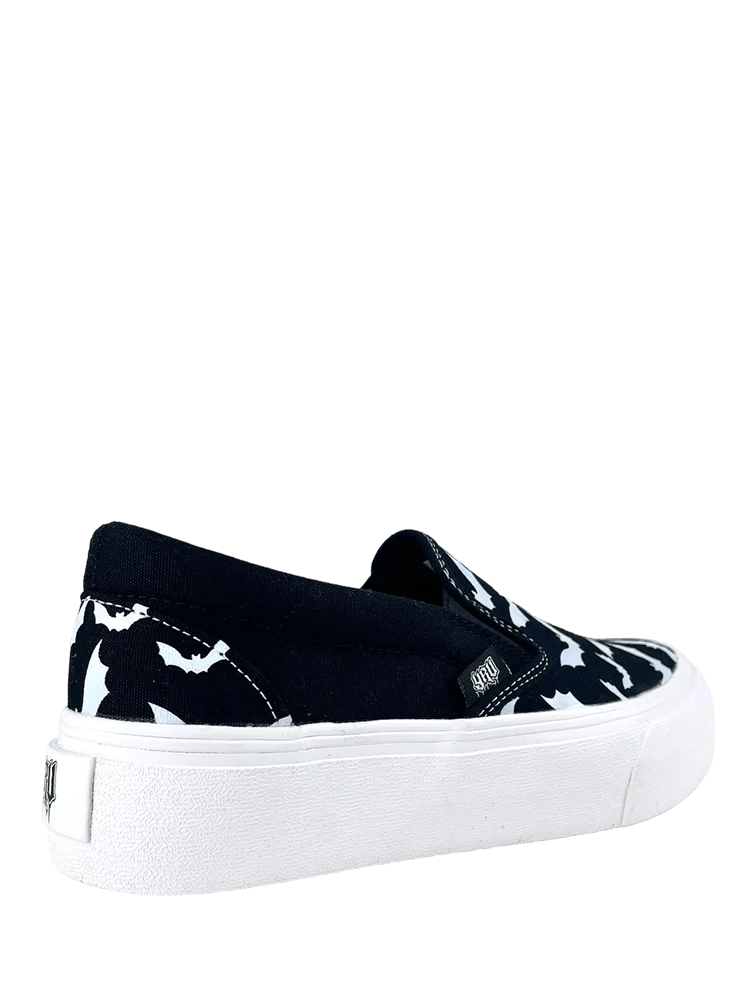 Chill Bat - Black & White Canvas Sneaker