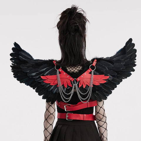 Feather Wing Harness - Red