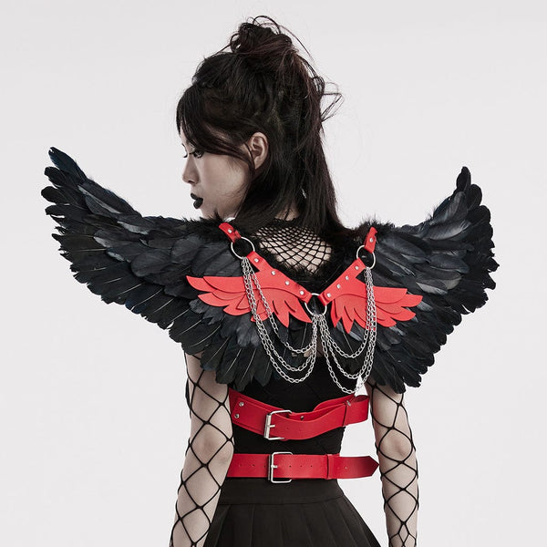 Feather Wing Harness - Red