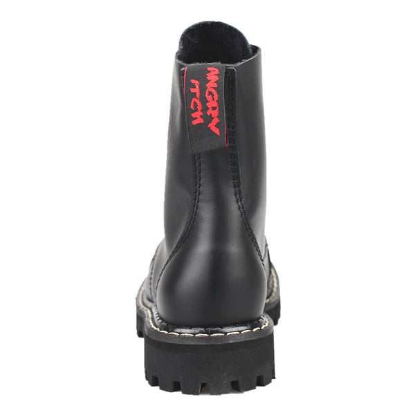 8-Hole - Black Leather Boots