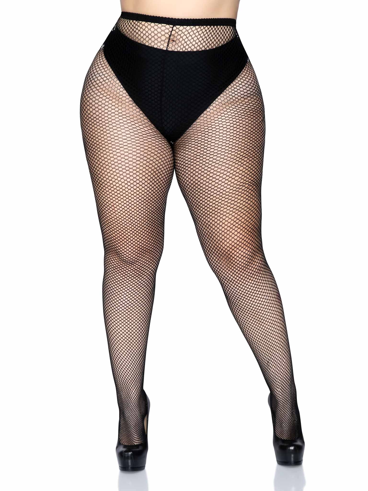 Nylon Fishnet Stocking – Black