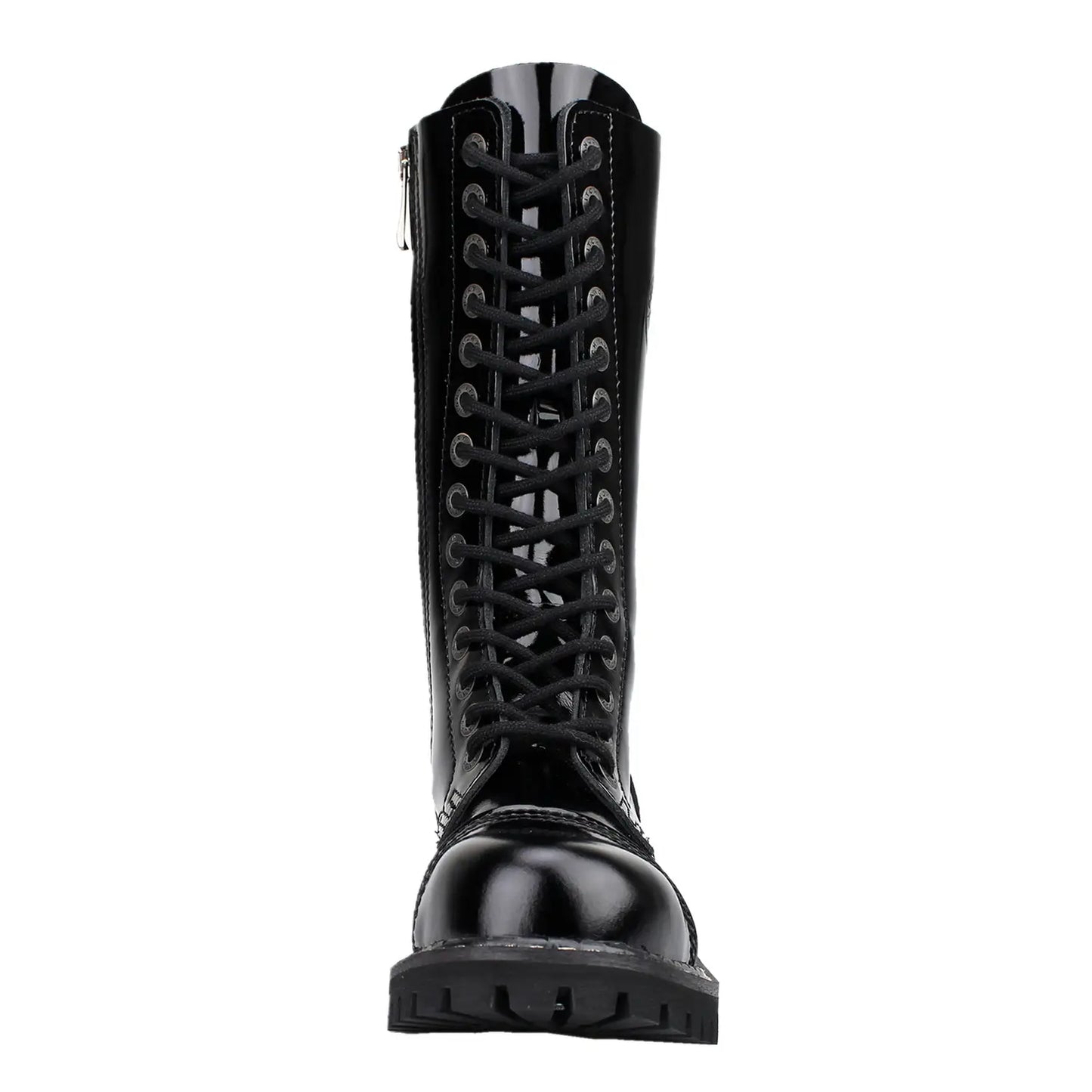 14-Hole - Black Patent Leather Boots