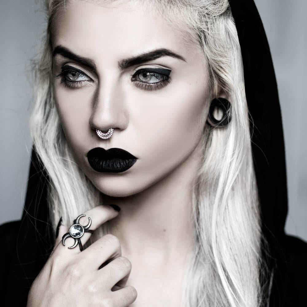 Hecate Ring in Slate Steel Bloody Rose Boutique