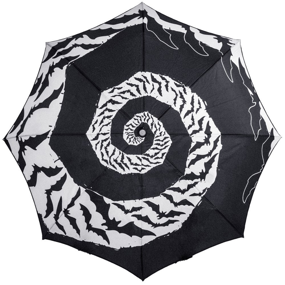 Skull Handle Bat Swirl Umbrella