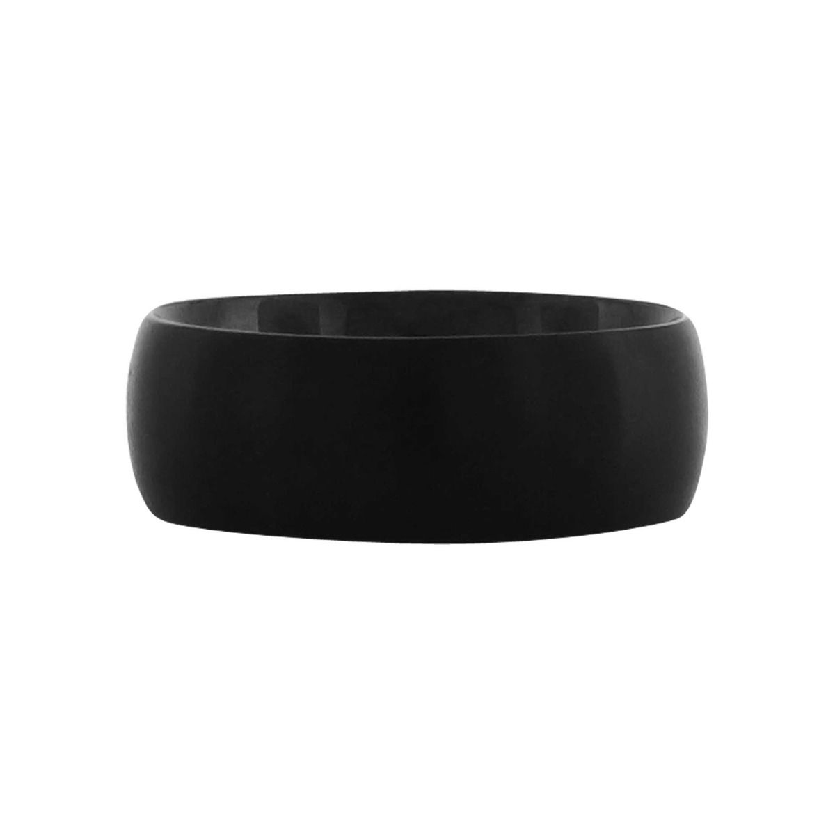 Plain Plated Black Matte Ring
