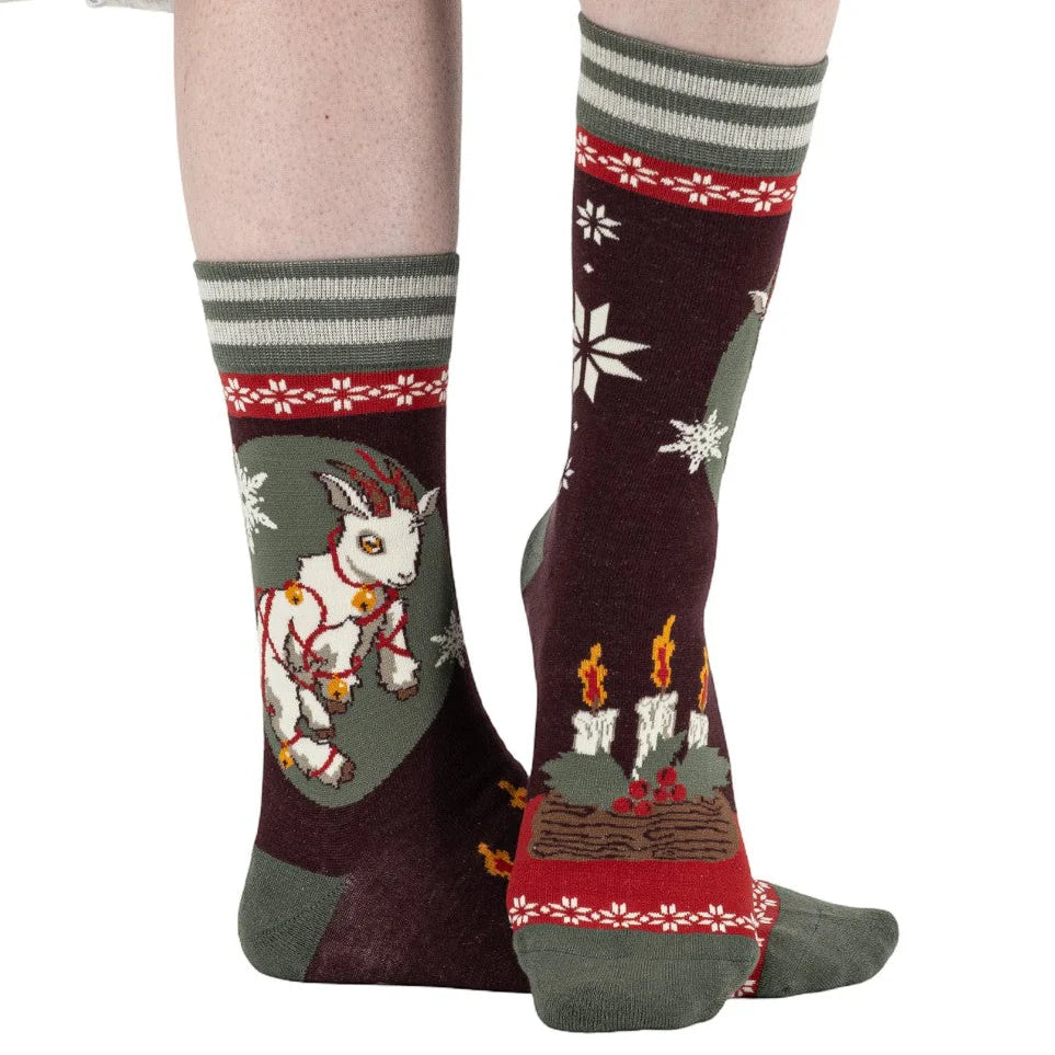 Yule Goat Crew Socks