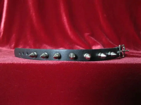 Single Row Spiked Leather Wristband Shirt