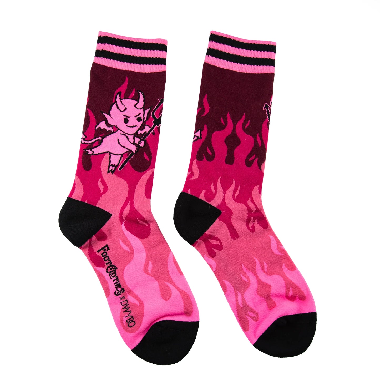 Hot as Heck FootClothes x DWYBO Crew Socks