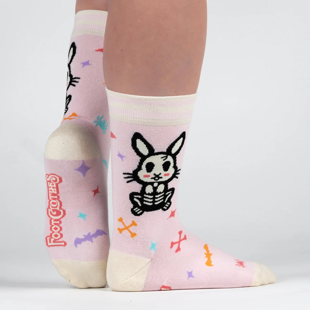 Skelly Bunny Crew Socks