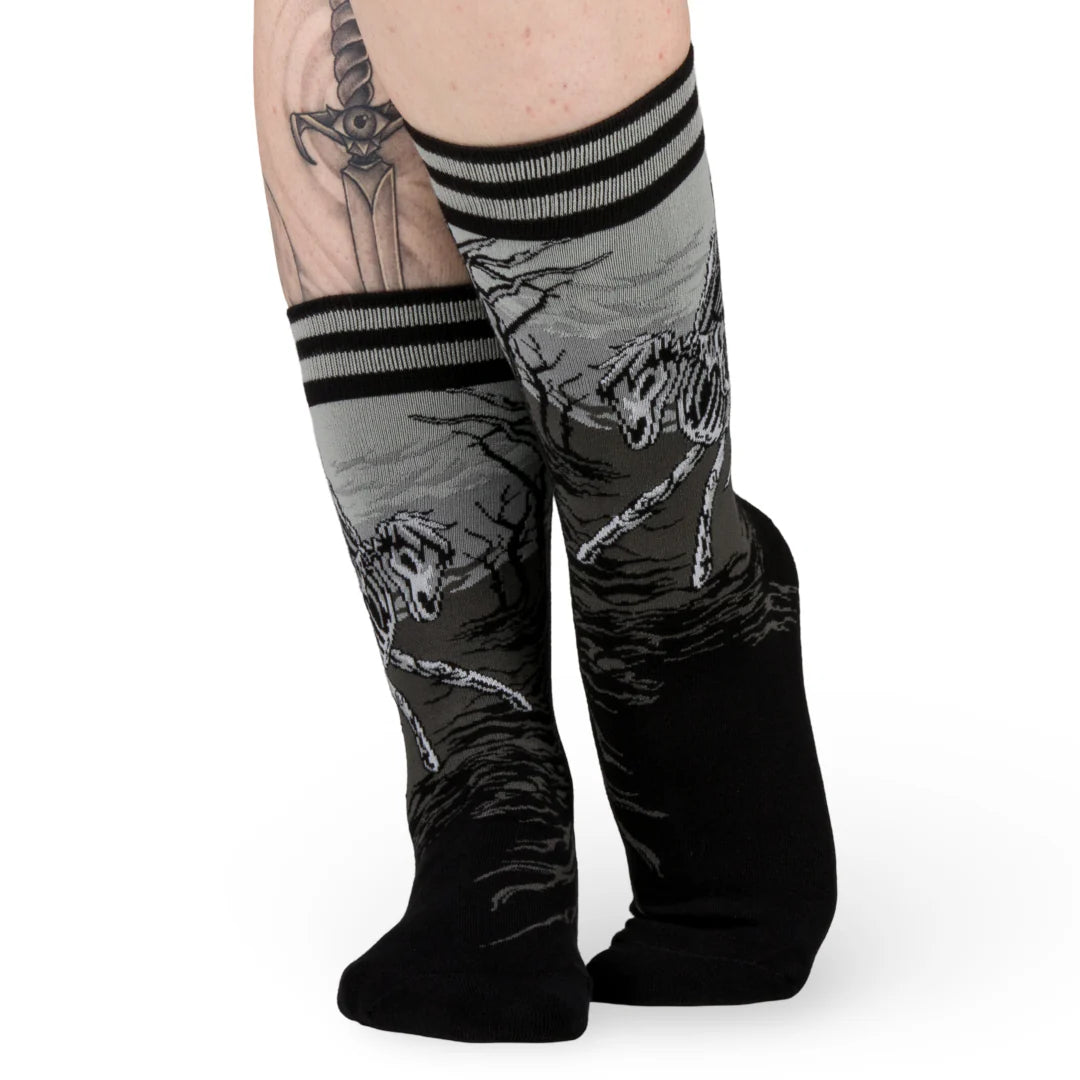 Death on a Pale Horse Crew Socks