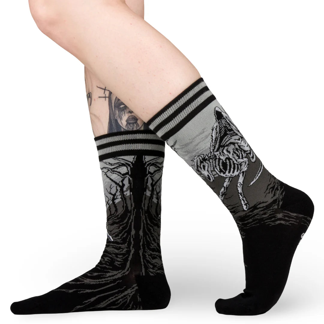 Death on a Pale Horse Crew Socks