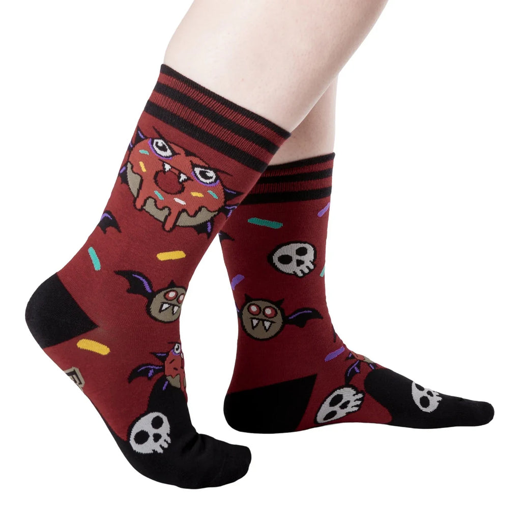 Vampire Donut Crew Socks