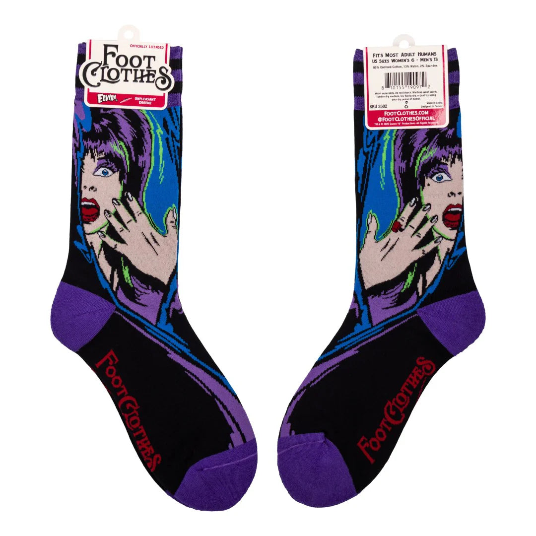 Elvira Unpleasant Dreemz Crew Socks