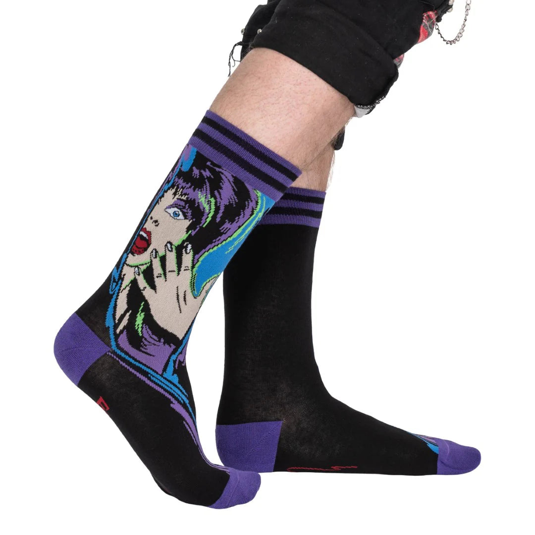 Elvira Unpleasant Dreemz Crew Socks