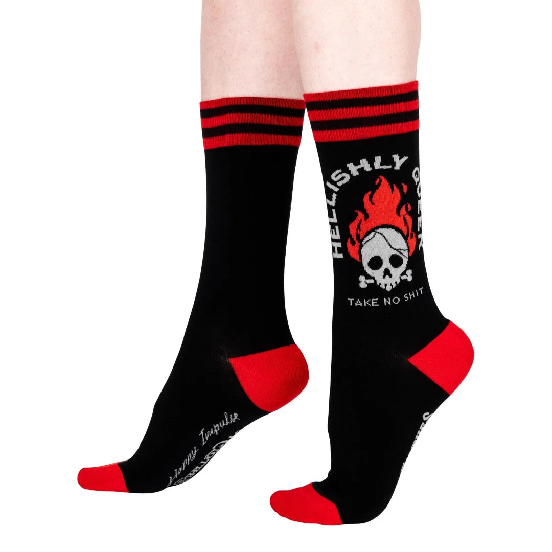 Hellishly Queer Crew Socks