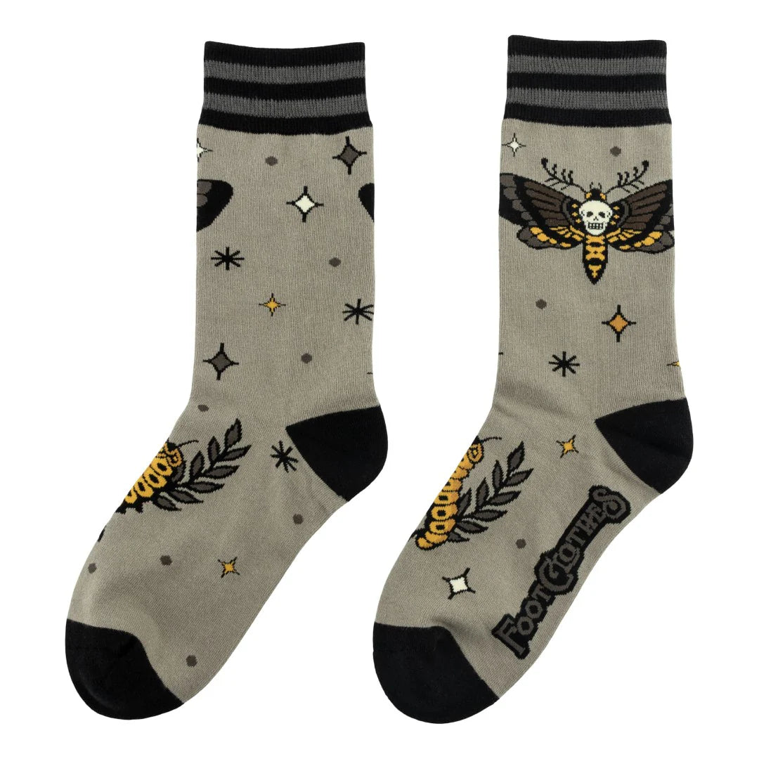 Metamorphosis Death's Head Moth Crew Socks