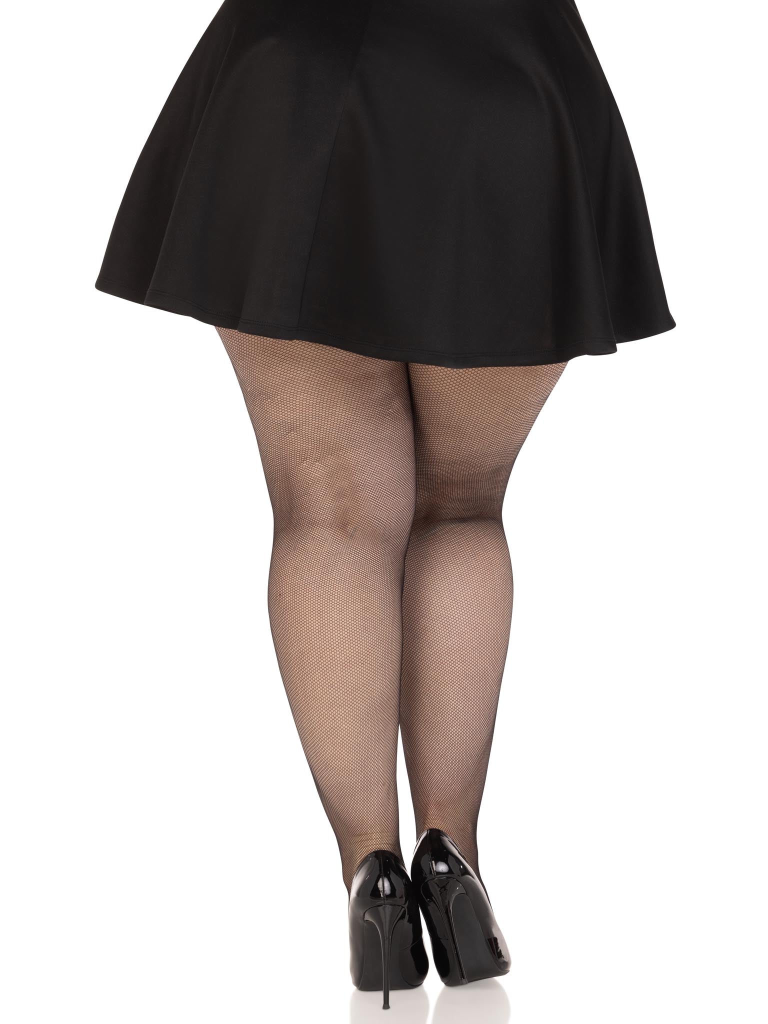 Micro Net Tights - Black - PLUS