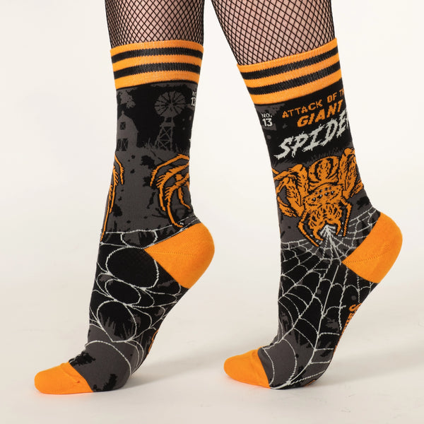 Attack of the Giant Spider Crew Socks