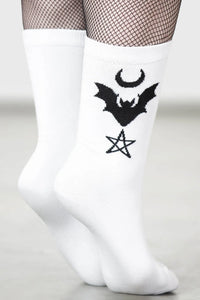 Bat Magic Socks - White