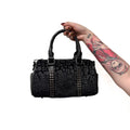 Black Mini Studded Duffle Bag