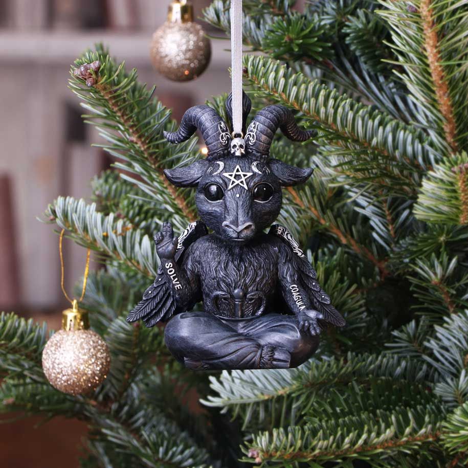 Baphoboo Black Baby Baphomet Hanging Ornament 11cm