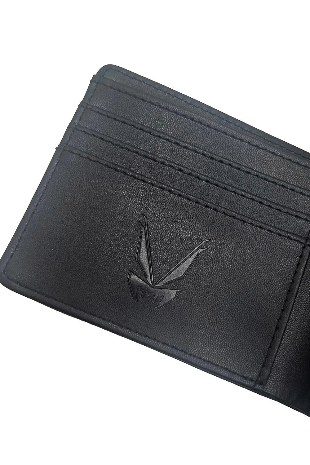 Bat Emboss Bifold Wallet w/ Chain