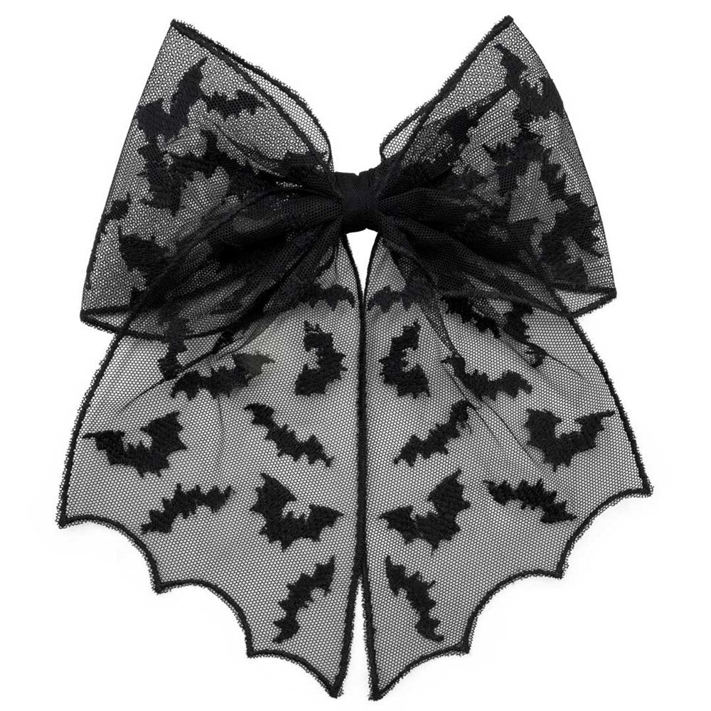 Bat Lace Hair Bow