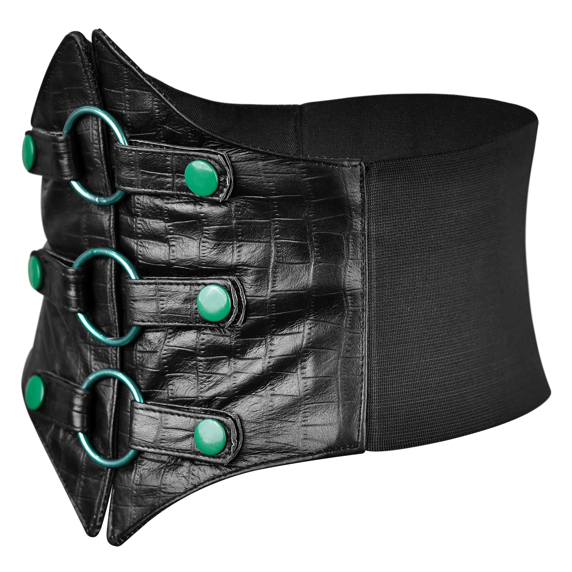 Black & Green Corset Belt