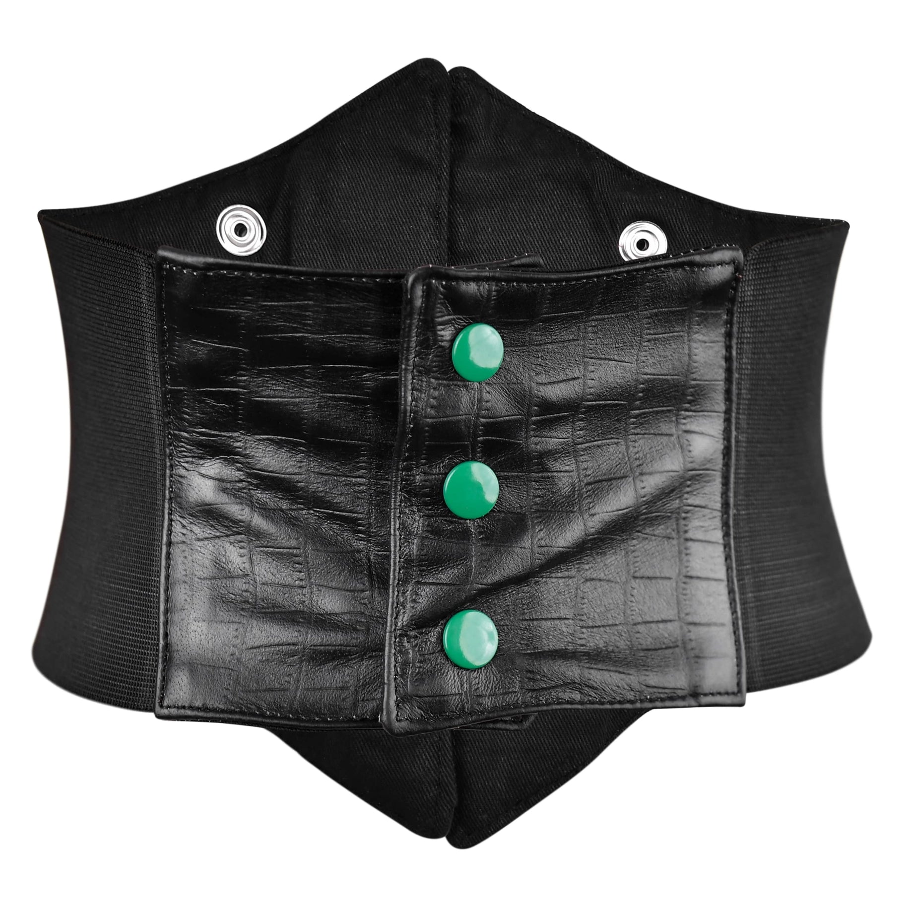 Black & Green Corset Belt