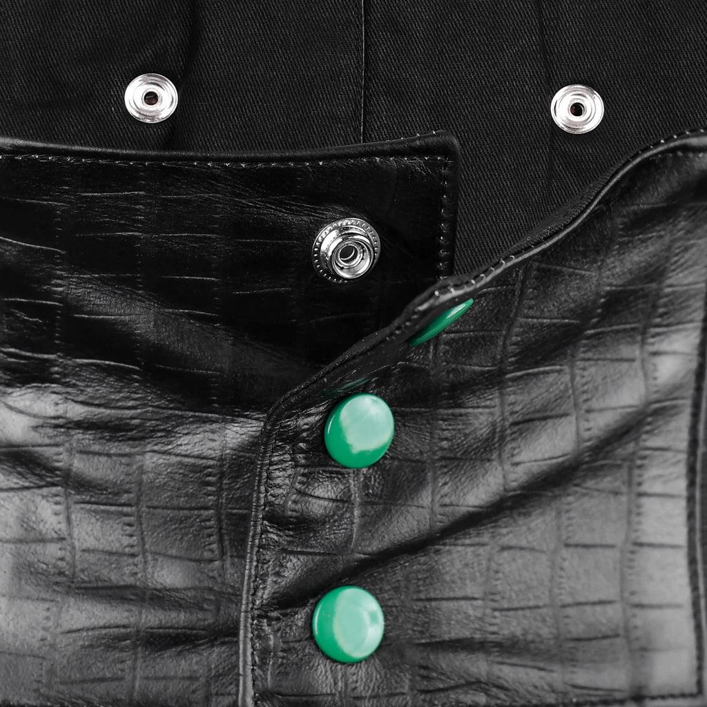 Black & Green Corset Belt