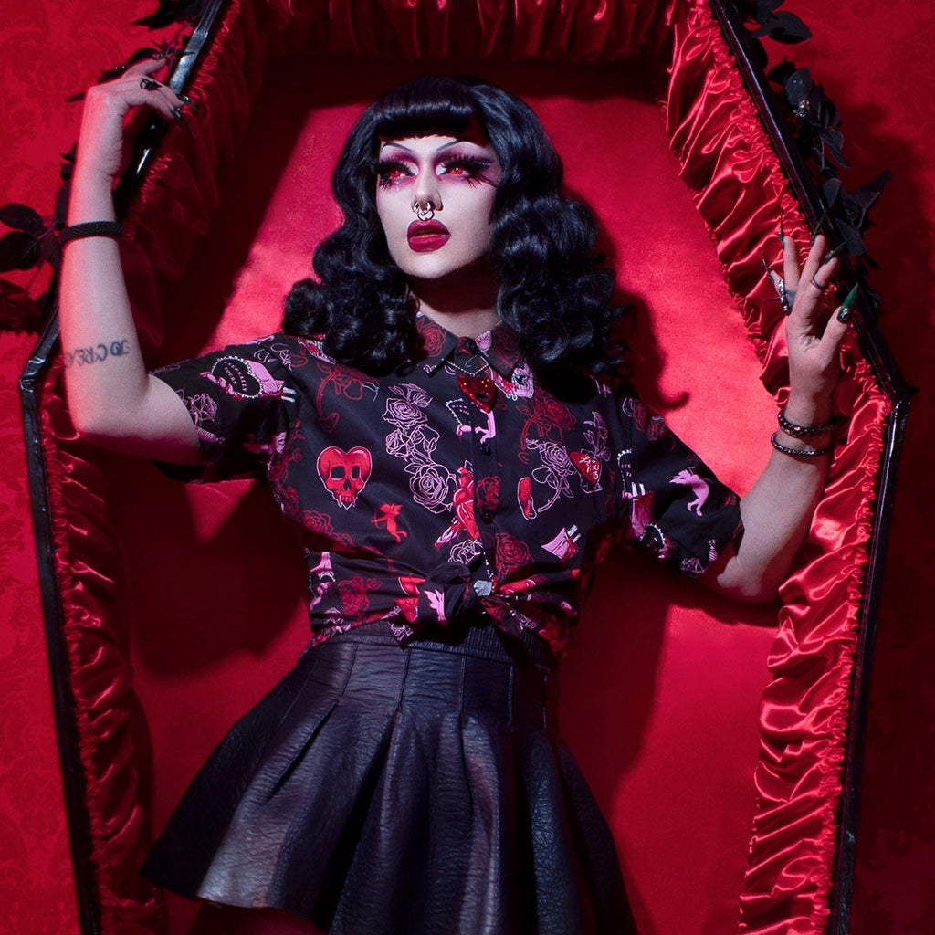 Bloody Valentine Casual Button-Down Shirt (Unisex)