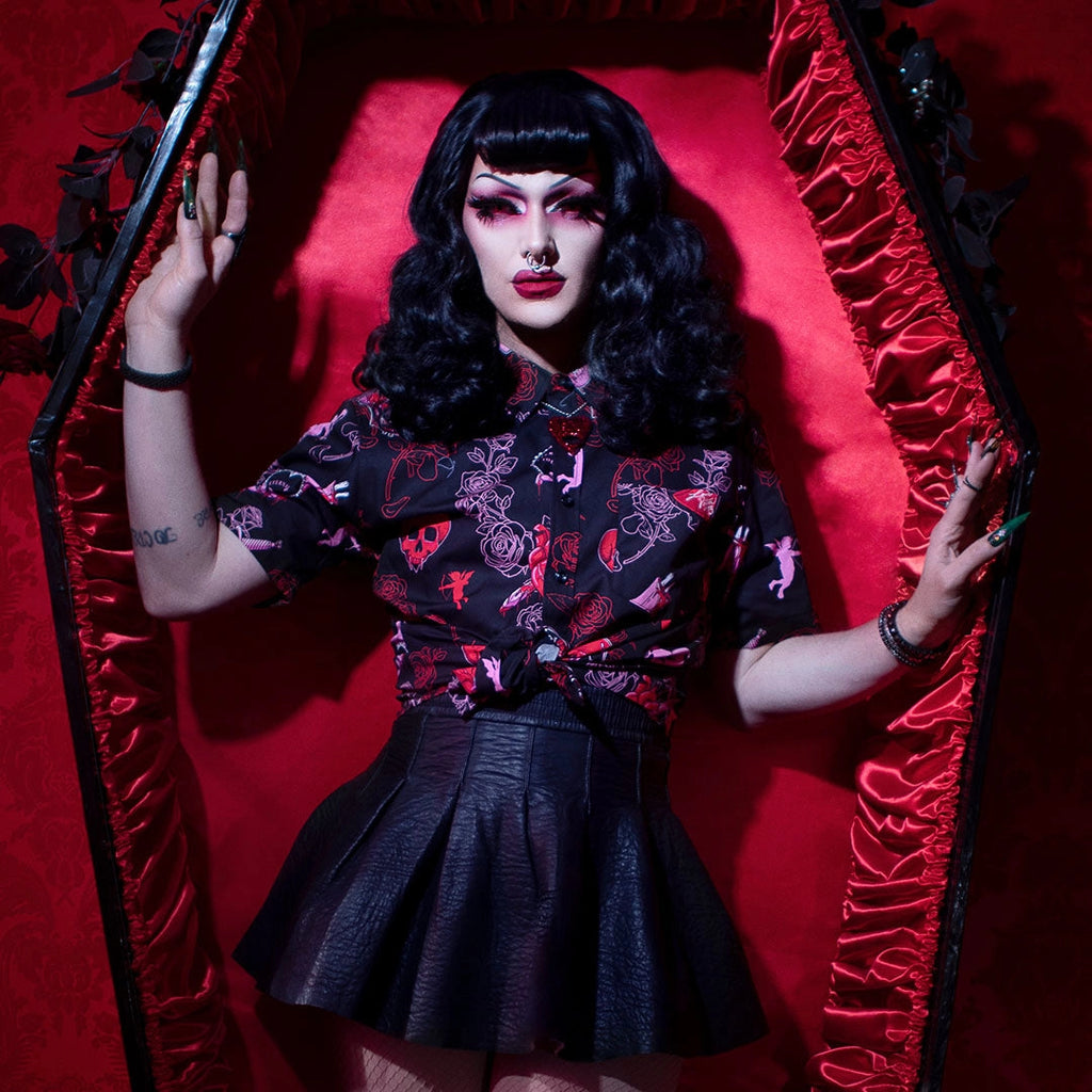 Bloody Valentine Casual Button-Down Shirt (Unisex)