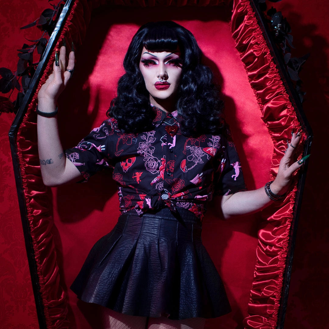 Bloody Valentine Casual Button-Down Shirt (Unisex)