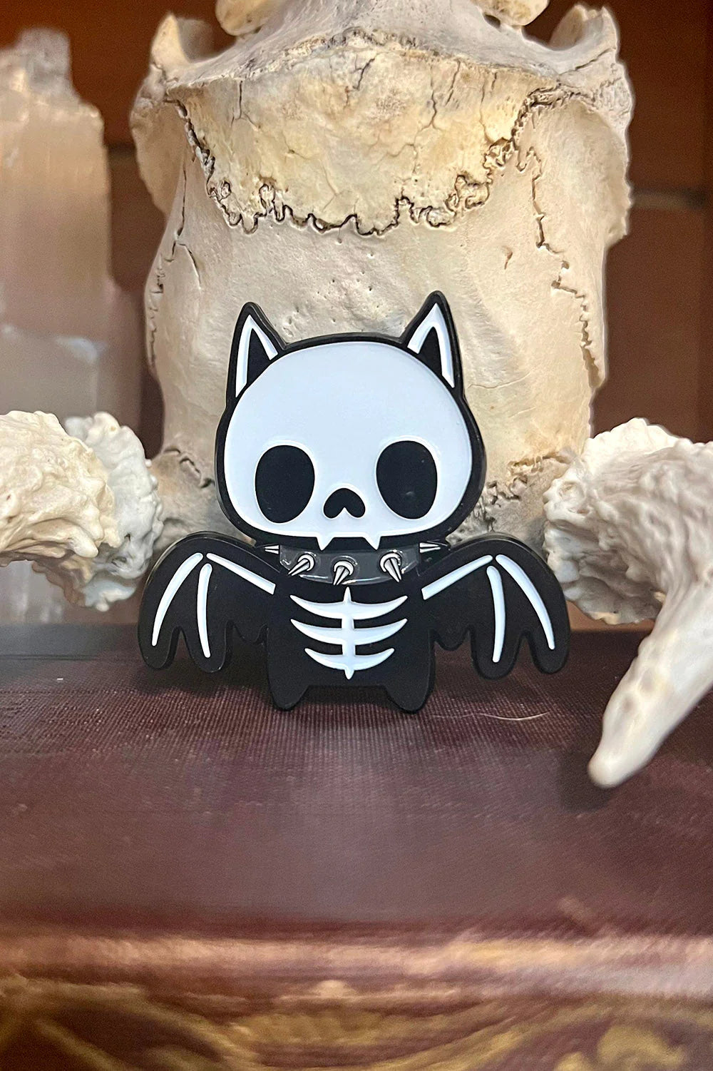 Bony Bat Enamel Pin