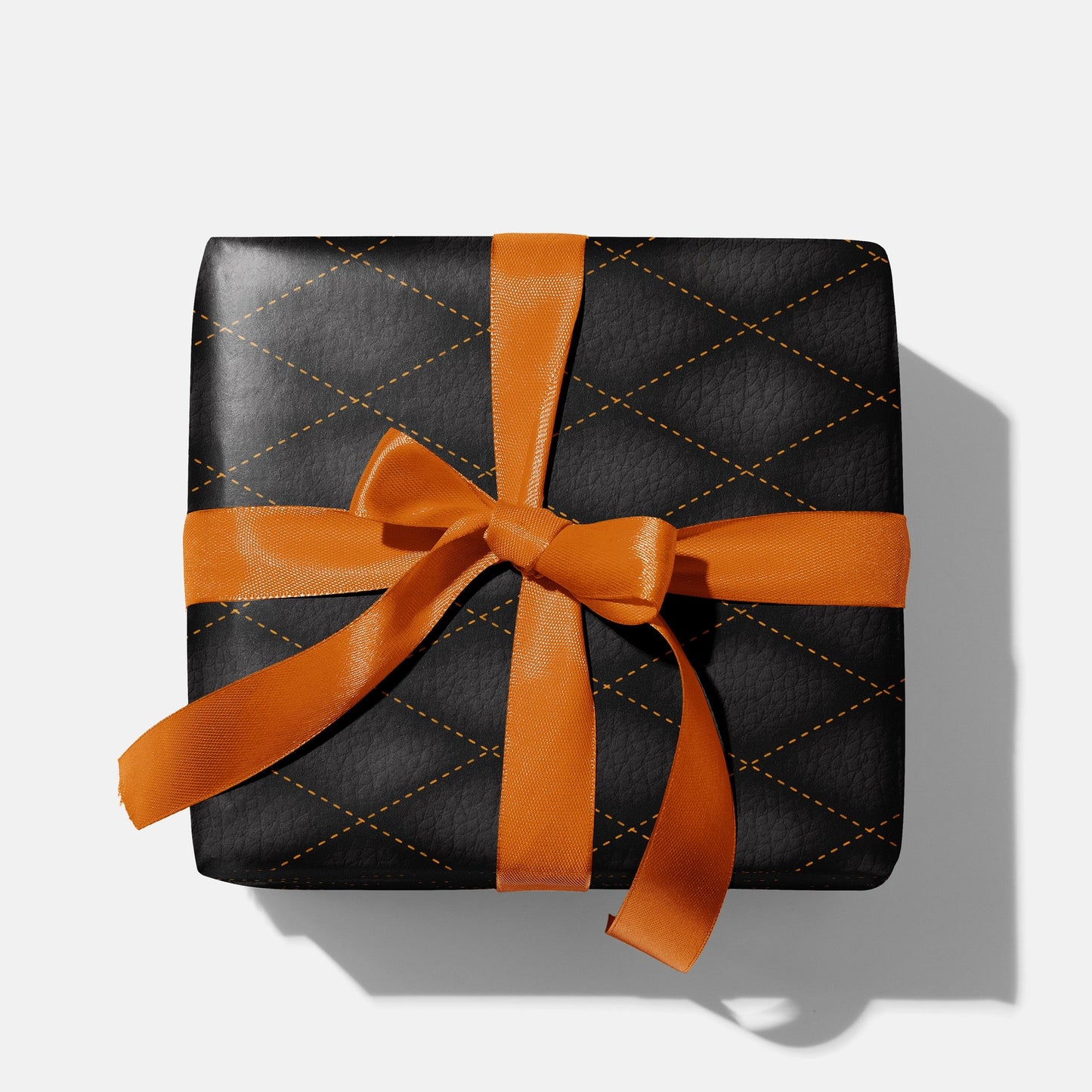 Pumpkin Pleather Wrapping Paper